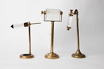 Prisms on brass stands