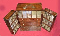Break front medicine chest 19th c
