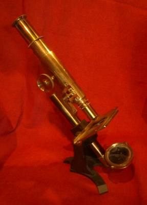 Brass microscope 19th c.