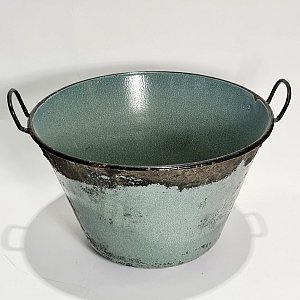 Large Enamelled Bowl / Bath