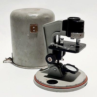 Microscope In Metal Case