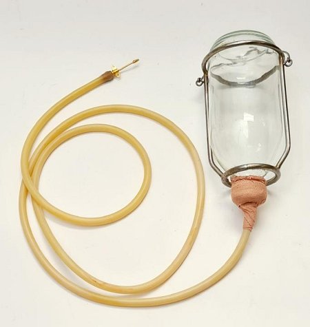 Vintage Drip Bottle and Tubing