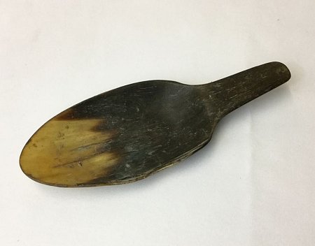 Carved horn spoon