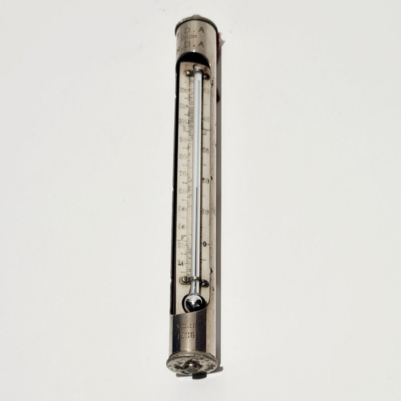 Thermometer In Metal Case