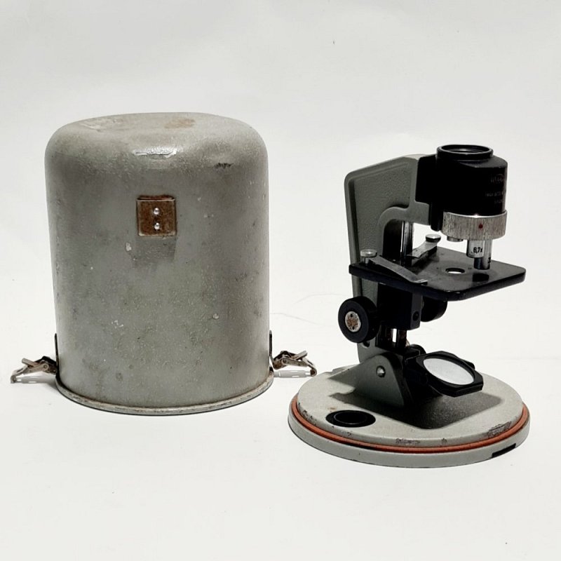 Microscope In Metal Case