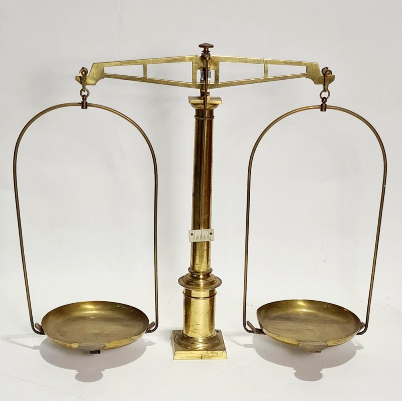 Large Brass Weighing Scales