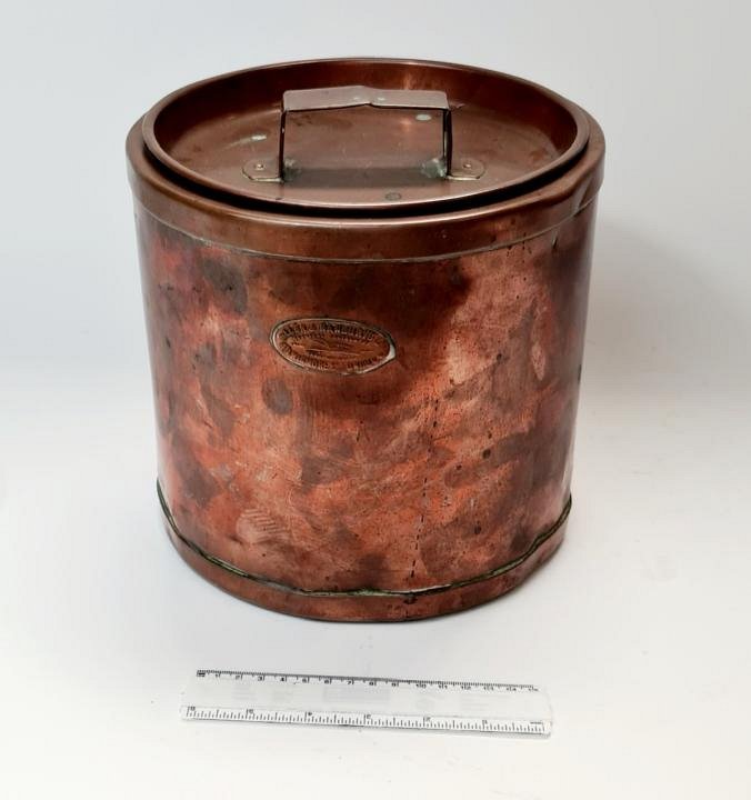 Copper Container With Lid