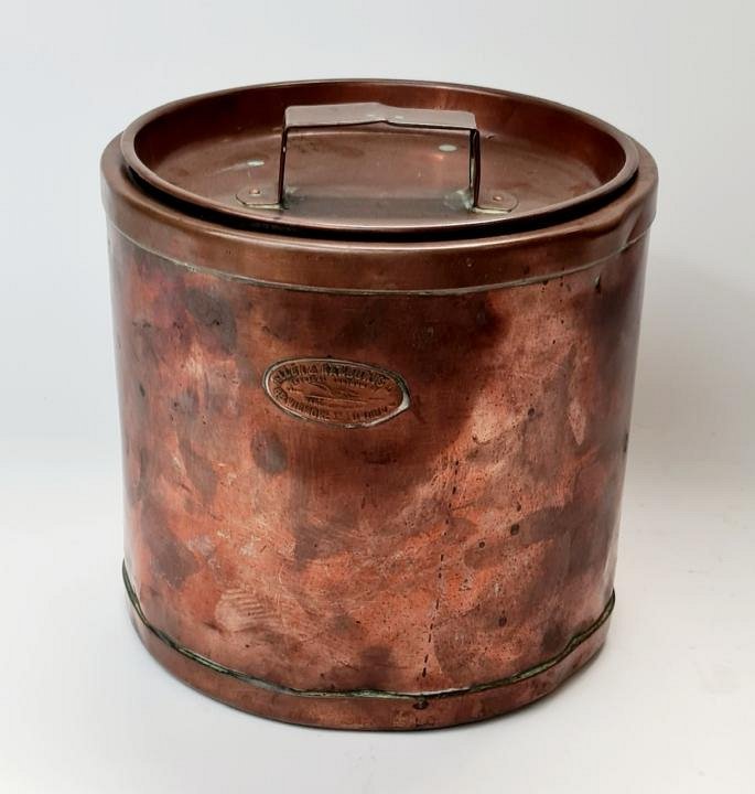 Copper Container With Lid