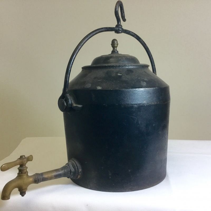 Large iron kettle